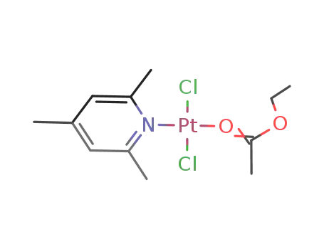 trans-dichloro(ethyl acetate)(2,4,6-trimethylpyridine)platinum(II)
