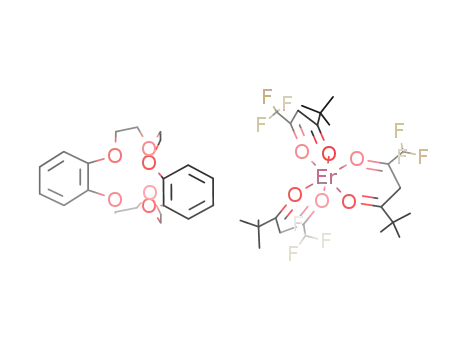 tris(pivaloyltrifluoroacetonate) erbium(III)*dibenzo-18-crown-6