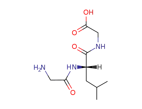 2-[[(2S)-2-[(2-azaniumylacetyl)amino]-4-methylpentanoyl]amino]acetate