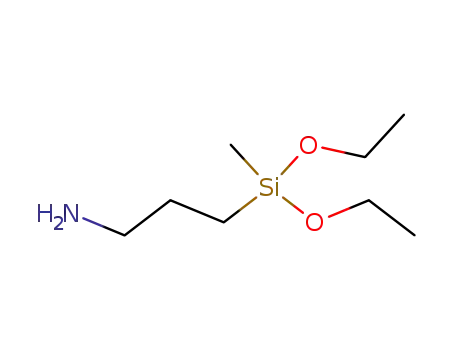 Molecular Structure of 3179-76-8 (1-Propanamine,3-(diethoxymethylsilyl)-)