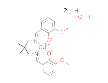 (N,N'-2,2-dimethylpropylenedi(3-methoxysalicylideneiminato)Cu dihydrate