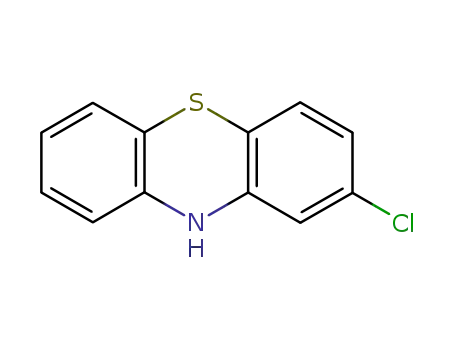 Molecular Structure of 92-39-7 (2-Chlorophenothiazine)