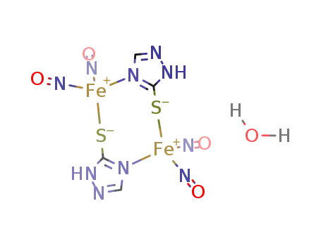 bis(μ2-1,2,4-triazole-3-thiolate)(tetranitrosyl)diironmonohydrate