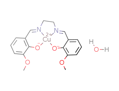 monoaqua 3-methoxysalicylaldehyde-ethyldiamine copper(II)