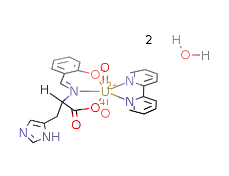 UO2(salicylidene-L-histidinate)(2,2'-bipyridyl) * 2 H2O