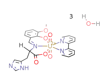 UO2(N-o-vanillylidene-L-histidinate)(2,2'-bipyridyl) * 3 H2O