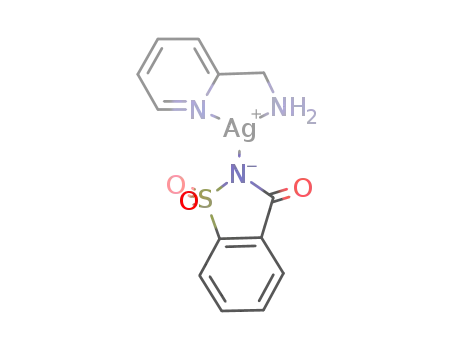 2-(aminomethyl)pyridinesaccharinatosilver(I)