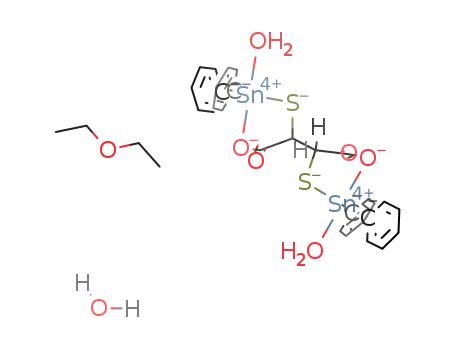 [(meso-2,3-dimercaptosuccinate)bis(diphenylaquatin(IV))]-diethyl ether-water (1/1/1)