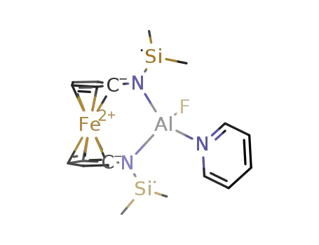1,3-bis(trimethylsilyl)-2-fluoro-2-pyridine-1,3,2-diazaalumina-[3]ferrocenophane