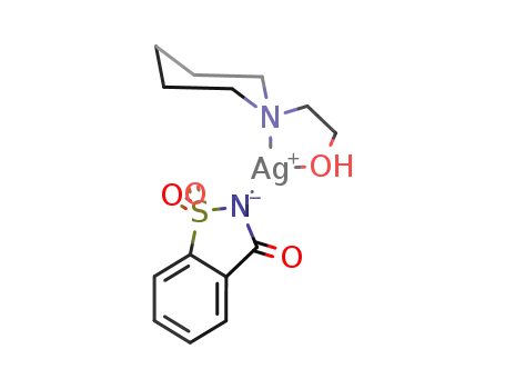 Ag(saccharinate)(N-(2-hydroxyethylethyl)piperidine)