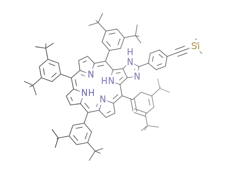 5,10,15,20-tetrakis(3,5-di-tert-butylphenyl)-2(2)-(4-[(trimethylsilyl)ethynyl]phenyl)-2(1)H-imidazo[4,5-b]porphyrin
