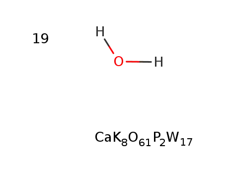 mono-K,Ca-heptadecatungstodiphosphate*19H2O CaK8O61P2W17*19H2O, α1