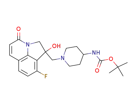 1,1-dimethylethyl {1-[(9-fluoro-1-hydroxy-4-oxo-1,2-dihydro-4H-pyrrolo[3,2,1-ij]quinolin-1-yl)methyl]-4-piperidinyl}carbamate
