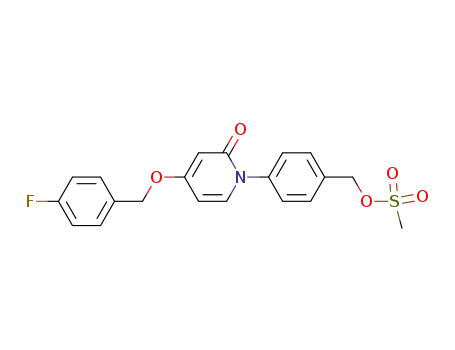 4-[(4-fluorobenzyl)oxy]-1-[4-(methanesulfonyloxymethyl)phenyl]pyridin-2(1H)-one