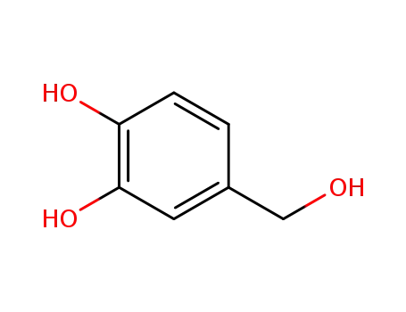 Molecular Structure of 3897-89-0 (3,4-DIHYDROXYBENZYL ALCOHOL)
