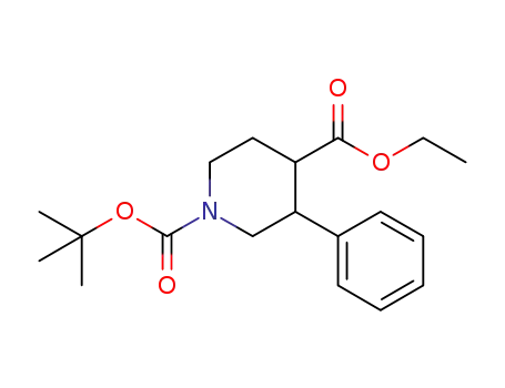 cis-3-phenyl-piperidine-1,4-dicarboxylic acid 1-tert-butyl ester 4-ethyl ester
