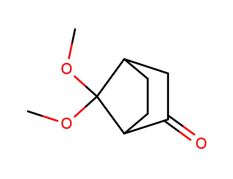 Molecular Structure of 10265-39-1 (Bicyclo[2.2.1]heptan-2-one, 7,7-dimethoxy-)