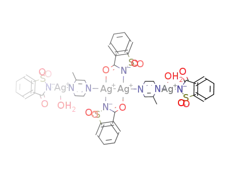 Ag4(saccharinate)4(2-methylpyrazine)2(H2O)2