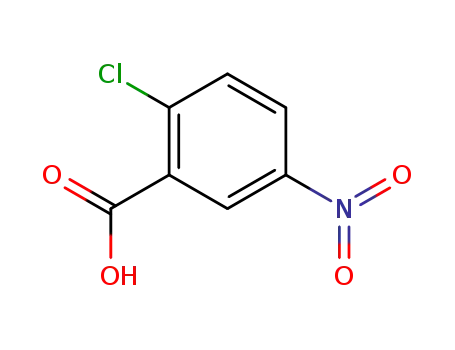 Molecular Structure of 2516-96-3 (2-Chloro-5-nitrobenzoic acid)