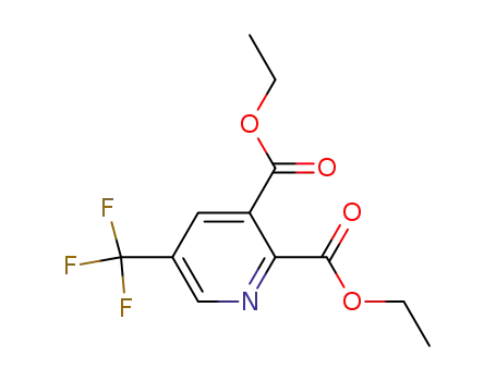 Molecular Structure of 120083-60-5 (2,3-PYRIDINEDICARBOXYLIC ACID, 5-(TRIFLUOROMETHYL)-, DIETHYL ESTER)