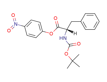 Molecular Structure of 7535-56-0 (BOC-PHE-ONP)