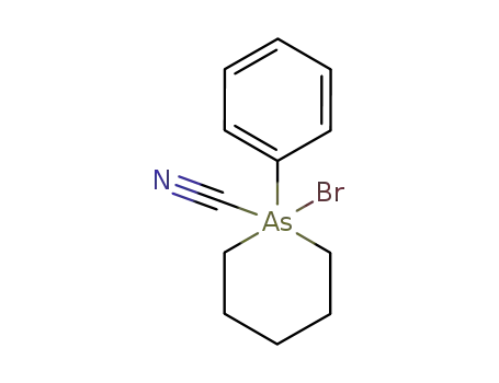 1-bromo-1-phenyl-1λ5-arsinane-1-carbonitrile