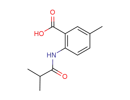 Molecular Structure of 890982-57-7 (2-(isobutyrylamino)-5-methylbenzoic acid)