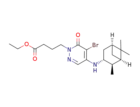 ethyl 4-{5-bromo-6-oxo-4-[(1R,2R,3R,5S)-2,6,6-trimethylbicyclo[3.1.1]hept-3-ylamino]pyridazin-1(6H)-yl}butanoate