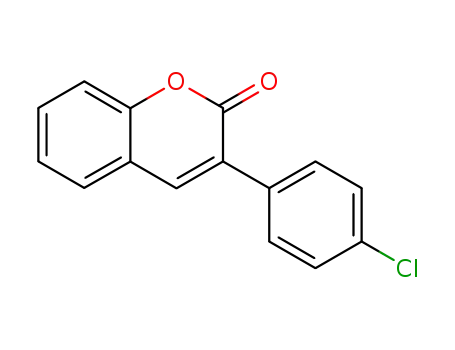 Molecular Structure of 10465-91-5 (3-(4-chlorophenyl)chromen-2-one)