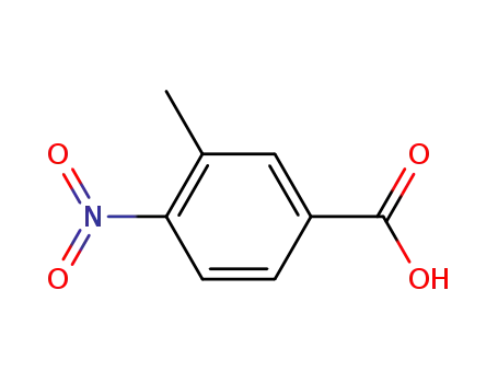 Molecular Structure of 3113-71-1 (3-Methyl-4-nitrobenzoic acid)