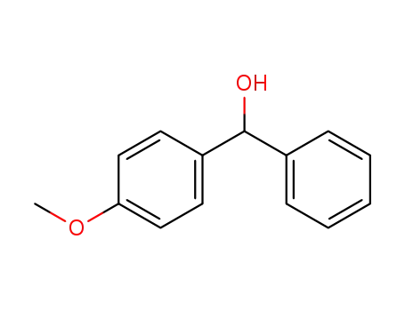 Molecular Structure of 720-44-5 (4-METHOXYBENZHYDROL)