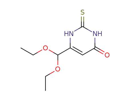 Molecular Structure of 16953-49-4 (6-(diethoxymethyl)-2-thioxo-2,3-dihydropyrimidin-4(1H)-one)