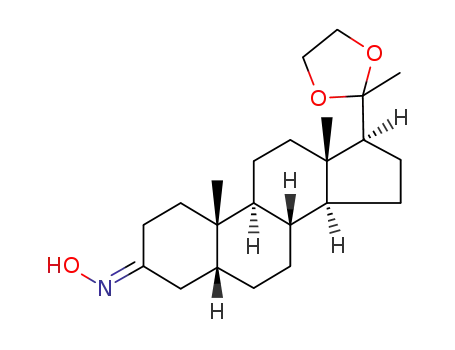 pregn-4-ene-3,20-dione cyclic 20-(ethylene acetal) 3-oxime