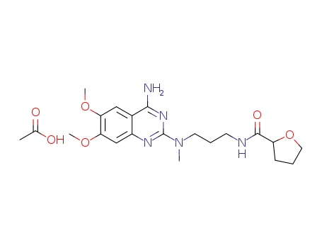 (R,S)-N-[3-[(4-amino-6,7-dimethoxy-2-quinazolinyl)methylamino]propyl]tetrahydro-2-furancarboxamide acetate