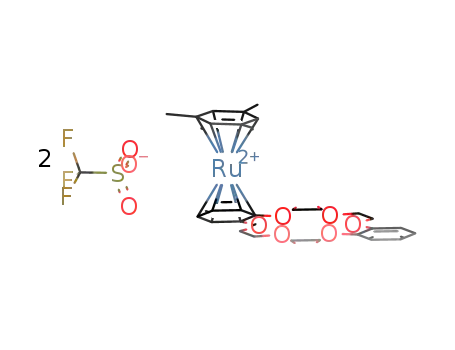 (η6-1,3,5-C6H3Me3)Ru(η6-dibenzo-18-crown-6)(OTf)2