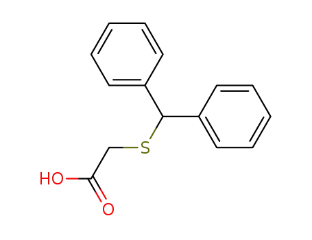 Molecular Structure of 63547-22-8 (2-[(Diphenylmethyl)thio]acetic acid)