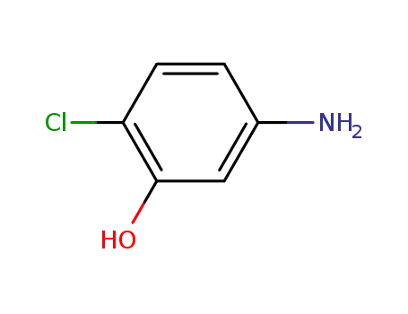 Molecular Structure of 6358-06-1 (2-Chloro-5-aminophenol)