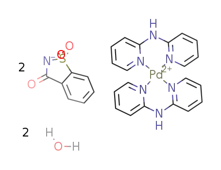 [Pd(2,2'-dipyridylamine)]2[saccharinate]2*2H2O
