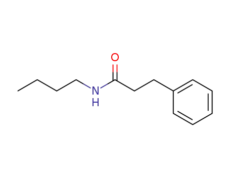 Molecular Structure of 10264-11-6 (Benzenepropanamide, N-butyl-)