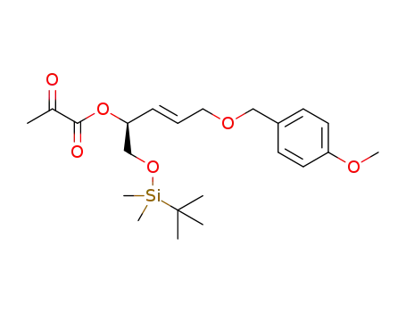 (S,E)-1-(tert-butyldimethylsilyloxy)-5-(4-methoxybenzyloxy)pent-3-en-2-yl 2-oxopropanoate
