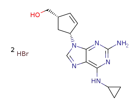 (1S,4R)-4-[2-amino-6-(cyclopropylamino)-9H-purin-9-yl]-2-cyclopentene-1-methanol dihydrobromide