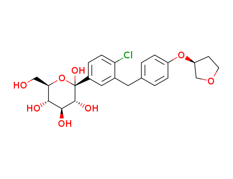 (2S,3R,4S,5S,6R)-2-(4-chloro-3-(4-(((S)-tetrahydrofuran-3-yl)oxy) benzyl)phenyl)-6-(hydroxymethyl)tetrahydro-2H-pyran-2,3,4,5- tetraol