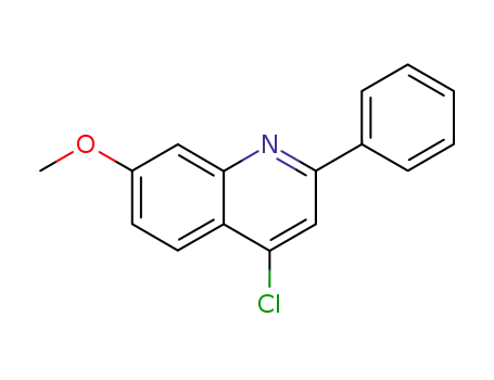 Molecular Structure of 189816-05-5 (4-Chloro-7-methoxy-2-phenylquinoline)