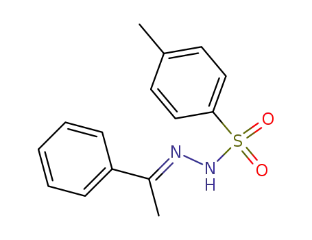 Molecular Structure of 62460-99-5 (Benzenesulfonic acid, 4-methyl-, (1-phenylethylidene)hydrazide, (E)-)