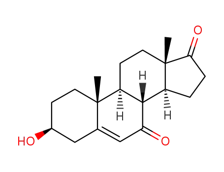 Molecular Structure of 566-19-8 (7-Keto-dehydroepiandrosterone)