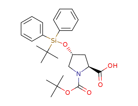 trans-4-tert-butyldiphenylsiloxy-N-Boc-L-proline carboxylic acid