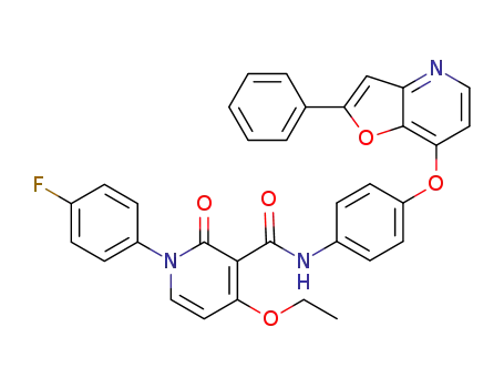 4-ethoxy-1-(4-fluoro-phenyl)-2-oxo-1,2-dihydro-pyridine-3-carboxylic acid[4-(2-phenyl-furo[3,2-b]pyridin-7-yloxy)-phenyl]-amide