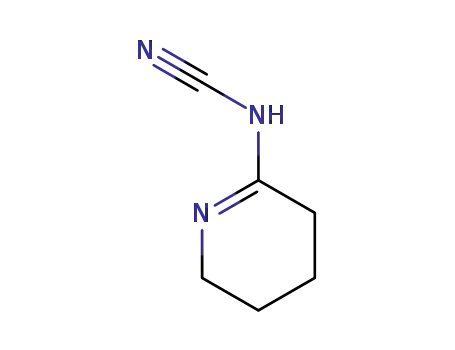 Molecular Structure of 97482-06-9 (3,4,5,6-tetrahydropyridin-2-ylcyanamide)