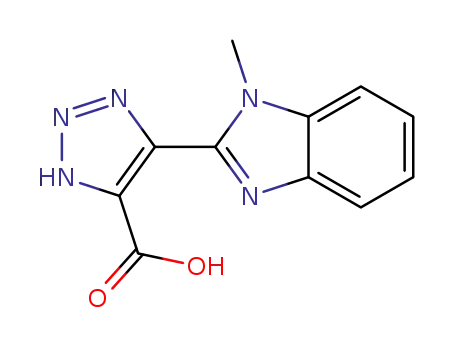 5-(1-methyl-1H-benzo[d]imidazol-2-yl)-3H-1,2,3-triazole-4-carboxylic acid