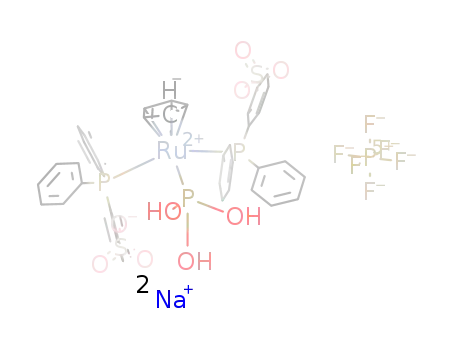 [CpRu(sodium m-monosulfonated triphenylphosphine)2(P(OH)3)]PF6